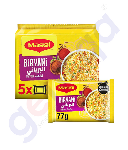 BUY MAGGI NOODLES BIRYANI FLAVOR 5 X 72GMS IN QATAR | HOME DELIVERY WITH COD ON ALL ORDERS ALL OVER QATAR FROM GETIT.QA