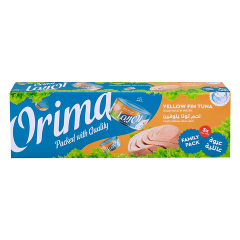 GETIT.QA- Qatar’s Best Online Shopping Website offers Orima Yellow Fin Tuna Solid Pack in Water 3 x 170 g at the lowest price in Qatar. Free Shipping & COD Available!

