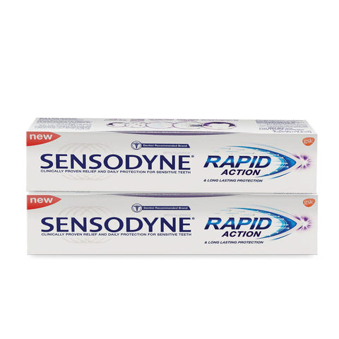GETIT.QA- Qatar’s Best Online Shopping Website offers Sensodyne Rapid Action Toothpaste Value Pack 2 x 75 ml at the lowest price in Qatar. Free Shipping & COD Available!
