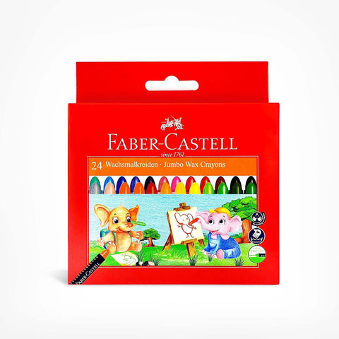 GETIT.QA- Qatar’s Best Online Shopping Website offers FABER-CASTELL  JUMBO WAX CRAYONS 24 PIECES at the lowest price in Qatar. Free Shipping & COD Available!