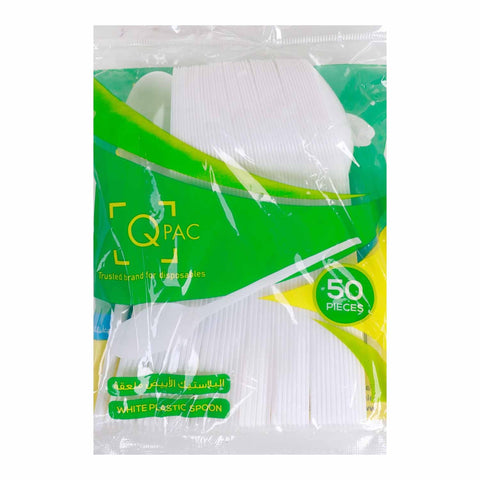 GETIT.QA- Qatar’s Best Online Shopping Website offers QPac Plastic Spoon White 50 pcs at the lowest price in Qatar. Free Shipping & COD Available!
