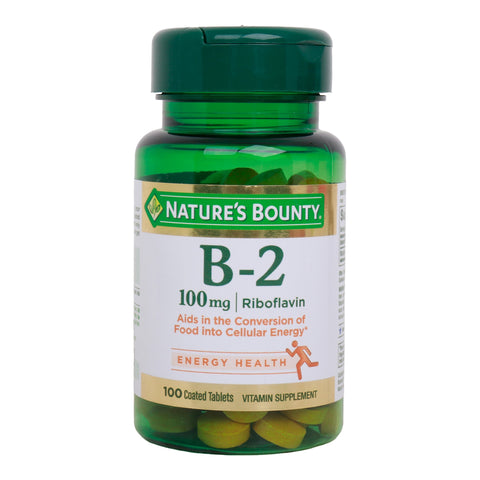 GETIT.QA- Qatar’s Best Online Shopping Website offers Nature's Bounty B2 Riboflavin 100 pcs 100 mg at the lowest price in Qatar. Free Shipping & COD Available!
