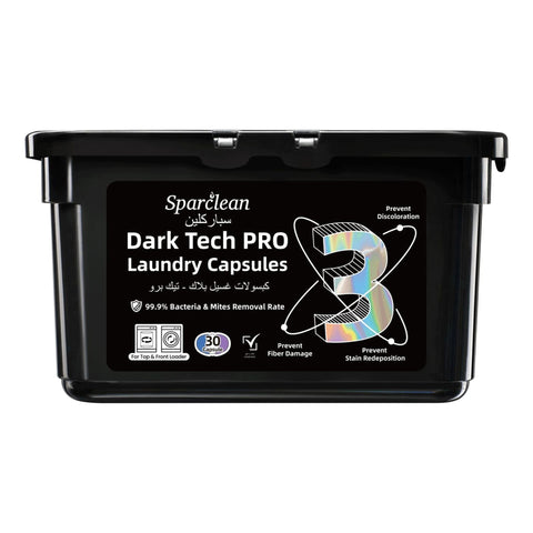GETIT.QA- Qatar’s Best Online Shopping Website offers Sparclean Dark Tech Pro Laundry Capsules 30 pcs at the lowest price in Qatar. Free Shipping & COD Available!
