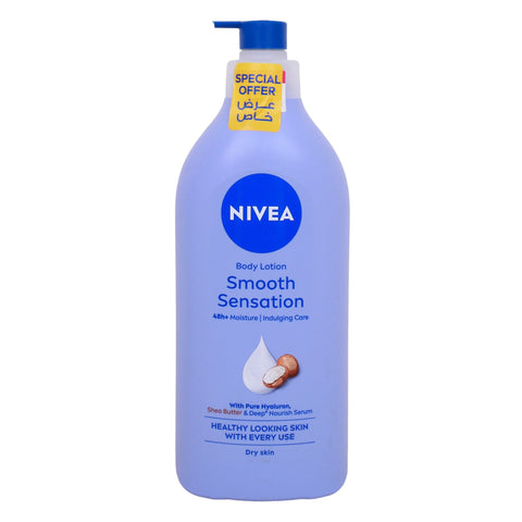 GETIT.QA- Qatar’s Best Online Shopping Website offers Nivea Body Lotion Smooth Sensation Dry Skin 625 ml at the lowest price in Qatar. Free Shipping & COD Available!