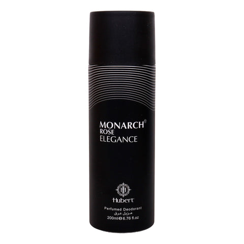 GETIT.QA- Qatar’s Best Online Shopping Website offers Hubert Monarch Rose Elegance Perfumed Deodorant 200 ml at the lowest price in Qatar. Free Shipping & COD Available!