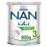 GETIT.QA- Qatar’s Best Online Shopping Website offers Nestle NAN Comfort Stage 3 Growing Up Formula From 1-3yr 800 g at the lowest price in Qatar. Free Shipping & COD Available!
