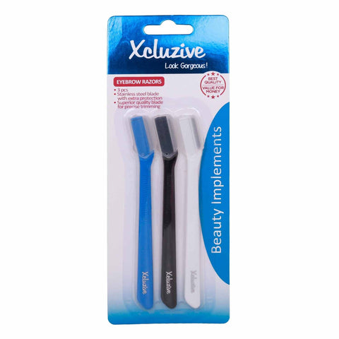 GETIT.QA- Qatar’s Best Online Shopping Website offers XCLUZIVE EYEBROW RAZORS 3 PCS at the lowest price in Qatar. Free Shipping & COD Available!