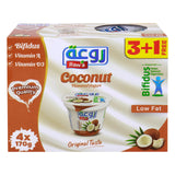 Rawa Coconut Flavored Yogurt Low Fat 4 x 170 g - GETIT.QA
