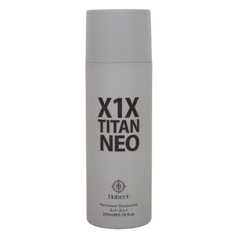 GETIT.QA- Qatar’s Best Online Shopping Website offers Hubert X1X Titan Neo Perfumed Deodorant 200 ml at the lowest price in Qatar. Free Shipping & COD Available!