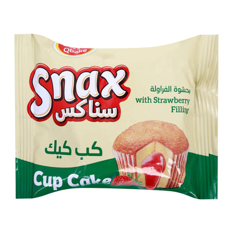 GETIT.QA- Qatar’s Best Online Shopping Website offers Qbake Snax with Strawberry Filling Cup Cake 30 g at the lowest price in Qatar. Free Shipping & COD Available!