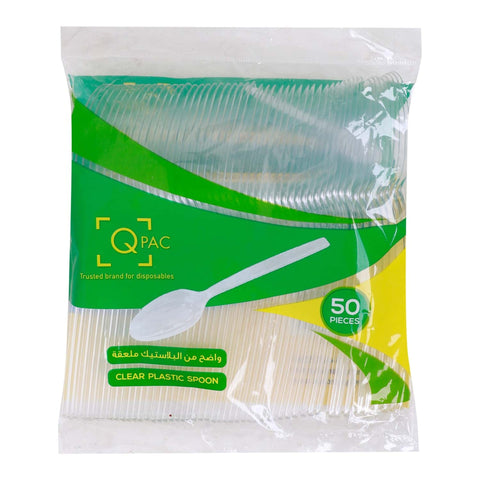 GETIT.QA- Qatar’s Best Online Shopping Website offers QPac Clear Plastic Spoon 50 pcs at the lowest price in Qatar. Free Shipping & COD Available!
