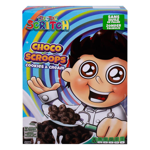 GETIT.QA- Qatar’s Best Online Shopping Website offers Doctor Scritch Choco Scroops Cookies & Cream Cereal 375 g at the lowest price in Qatar. Free Shipping & COD Available!
