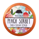 GETIT.QA- Qatar’s Best Online Shopping Website offers Tree Hut Peach Sorbet Shea Sugar Scrub 510 g at the lowest price in Qatar. Free Shipping & COD Available!