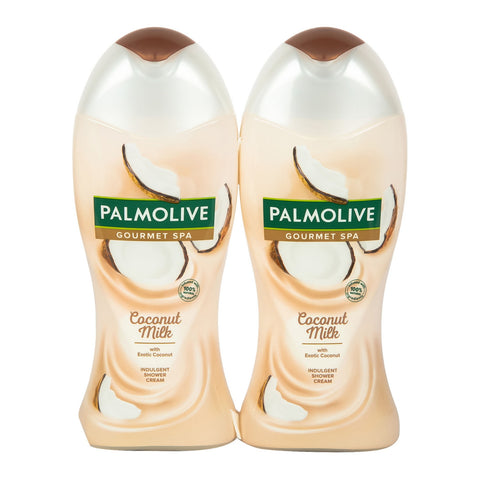 
GETIT.QA- Qatar’s Best Online Shopping Website offers Palmolive Gourmet Spa Coconut Milk Shower Cream 2 x 250 ml at the lowest price in Qatar. Free Shipping & COD Available!