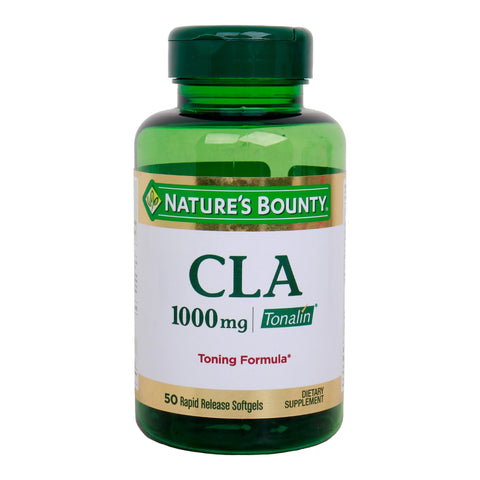GETIT.QA- Qatar’s Best Online Shopping Website offers Nature's Bounty CLA Tonalin 50 pcs 1000 mg at the lowest price in Qatar. Free Shipping & COD Available!