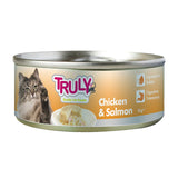 GETIT.QA- Qatar’s Best Online Shopping Website offers Truly Chicken &amp; Salmon Can Cat Snacks 95 g at the lowest price in Qatar. Free Shipping & COD Available!