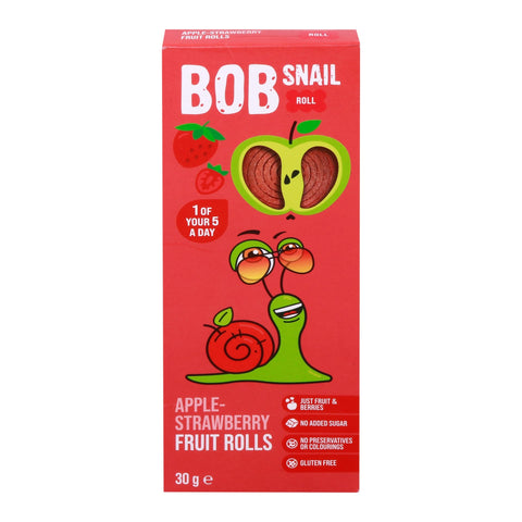 Bob Snail Apple Strawberry Fruit Rolls 30 g - GETIT.QA