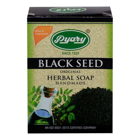 GETIT.QA- Qatar’s Best Online Shopping Website offers PYARY BLACK SEED ORIGINAL HERBAL SOAP 75 G at the lowest price in Qatar. Free Shipping & COD Available!