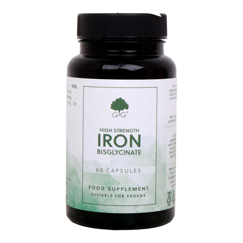 GETIT.QA- Qatar’s Best Online Shopping Website offers G &G High Strength Iron Bisglycinate Vegan Food Supplement 60 Capsules at the lowest price in Qatar. Free Shipping & COD Available!