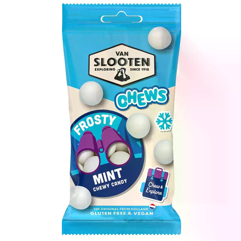GETIT.QA- Qatar’s Best Online Shopping Website offers VAN SLOOTEN CHEWS FROSTY MINT CHEWY CANDY 60 G at the lowest price in Qatar. Free Shipping & COD Available!