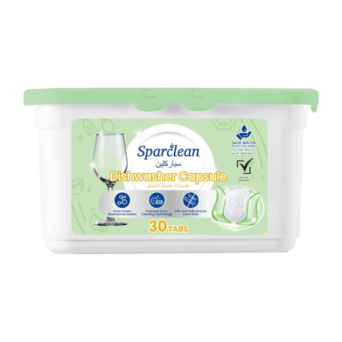 GETIT.QA- Qatar’s Best Online Shopping Website offers Sparclean Dishwasher Capsule 30 pcs at the lowest price in Qatar. Free Shipping & COD Available!
