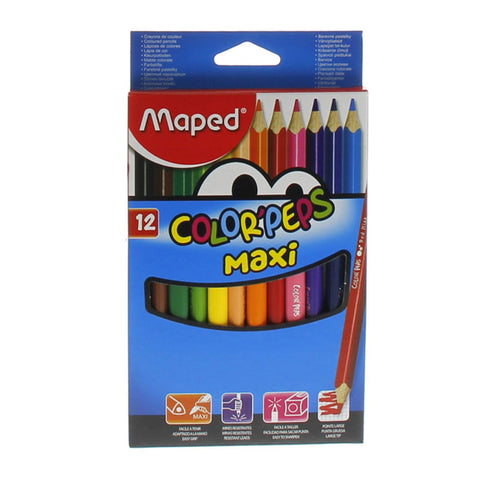 GETIT.QA- Qatar’s Best Online Shopping Website offers MAPED JUMBO COLOR PENCIL 834010 12PC at the lowest price in Qatar. Free Shipping & COD Available!