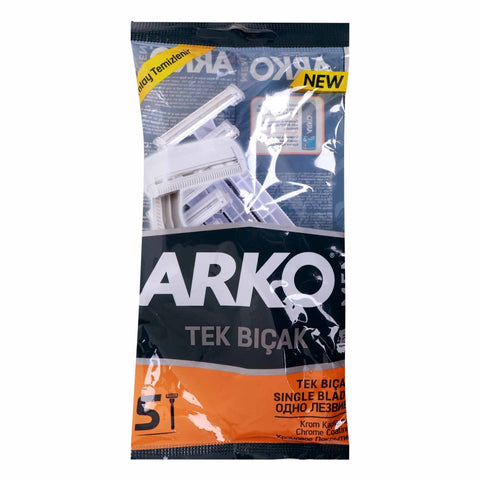GETIT.QA- Qatar’s Best Online Shopping Website offers Arko Single Blade Razor Men 5 pcs at the lowest price in Qatar. Free Shipping & COD Available!