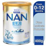 GETIT.QA- Qatar’s Best Online Shopping Website offers Nestle NAN L.F. Lactose Free Infant Formula From Birth to 12 Months 400 g at the lowest price in Qatar. Free Shipping & COD Available!
