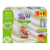 Rawa Mango Flavored Yogurt Low Fat 4 x 170 g - GETIT.QA