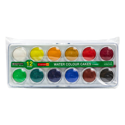 GETIT.QA- Qatar’s Best Online Shopping Website offers CAMEL WATER COLOR CAKES 3738522 12 SHADES at the lowest price in Qatar. Free Shipping & COD Available!