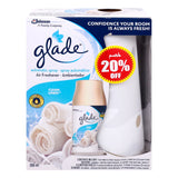 GETIT.QA- Qatar’s Best Online Shopping Website offers GLADE AIRFRESHNER SPRAY UNIT CLEAN LINEN 269 ML at the lowest price in Qatar. Free Shipping & COD Available!