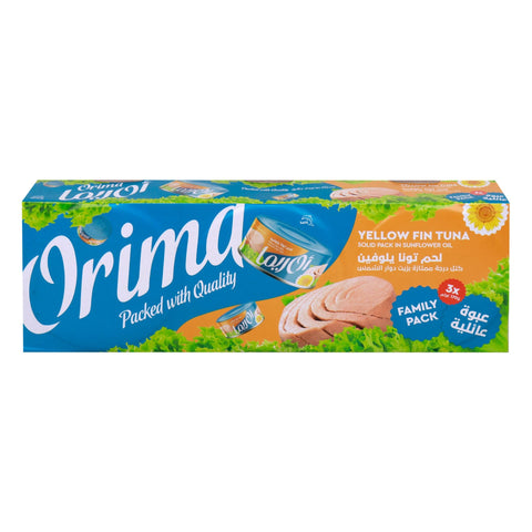 Orima Yellow Fin Tuna Solid Pack in Sunflower Oil 3 x 170 g - GETIT.QA