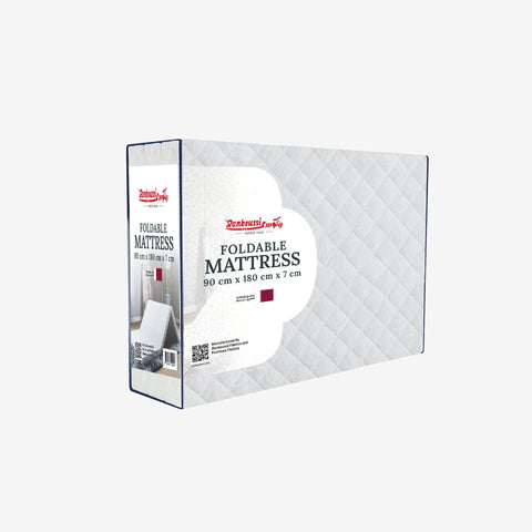Rankoussi Quilted Foldable Mattress 90x180x7 cm