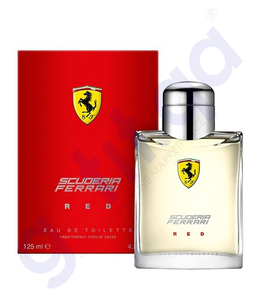BUY SCUDERIA FERRARI RED EDT 125ML FOR MEN IN QATAR | HOME DELIVERY WITH COD ON ALL ORDERS ALL OVER QATAR FROM GETIT.QA