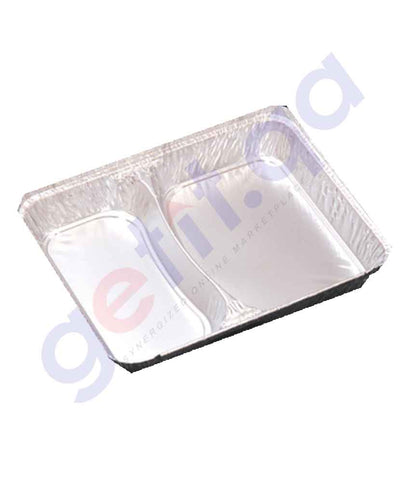 BUY MTC-ALUMINUM CONTAINER W/LID 85820, 2 COMPARTMENT IN QATAR