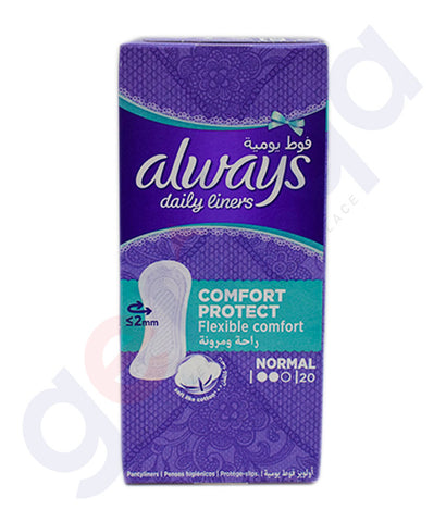 Buy Always Daily Liners Comfort Protect Normal 20 Count Doha Qatar