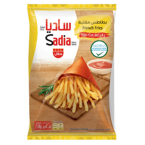 GETIT.QA- Qatar’s Best Online Shopping Website offers SADIA FRENCH FRIES THIN CUT 2.5KG at the lowest price in Qatar. Free Shipping & COD Available!