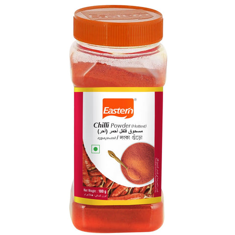 GETIT.QA- Qatar’s Best Online Shopping Website offers EASTERN CHILLI POWDER HOTTEST 180G at the lowest price in Qatar. Free Shipping & COD Available!