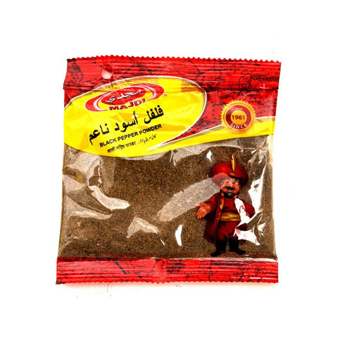 GETIT.QA- Qatar’s Best Online Shopping Website offers MAJDI BLACK PEPPER POWDER 80G at the lowest price in Qatar. Free Shipping & COD Available!