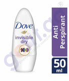 BUY ONLINE DOVE 50ML ROLL ON INVISIBLE DRY DEODORANT IN QATAR