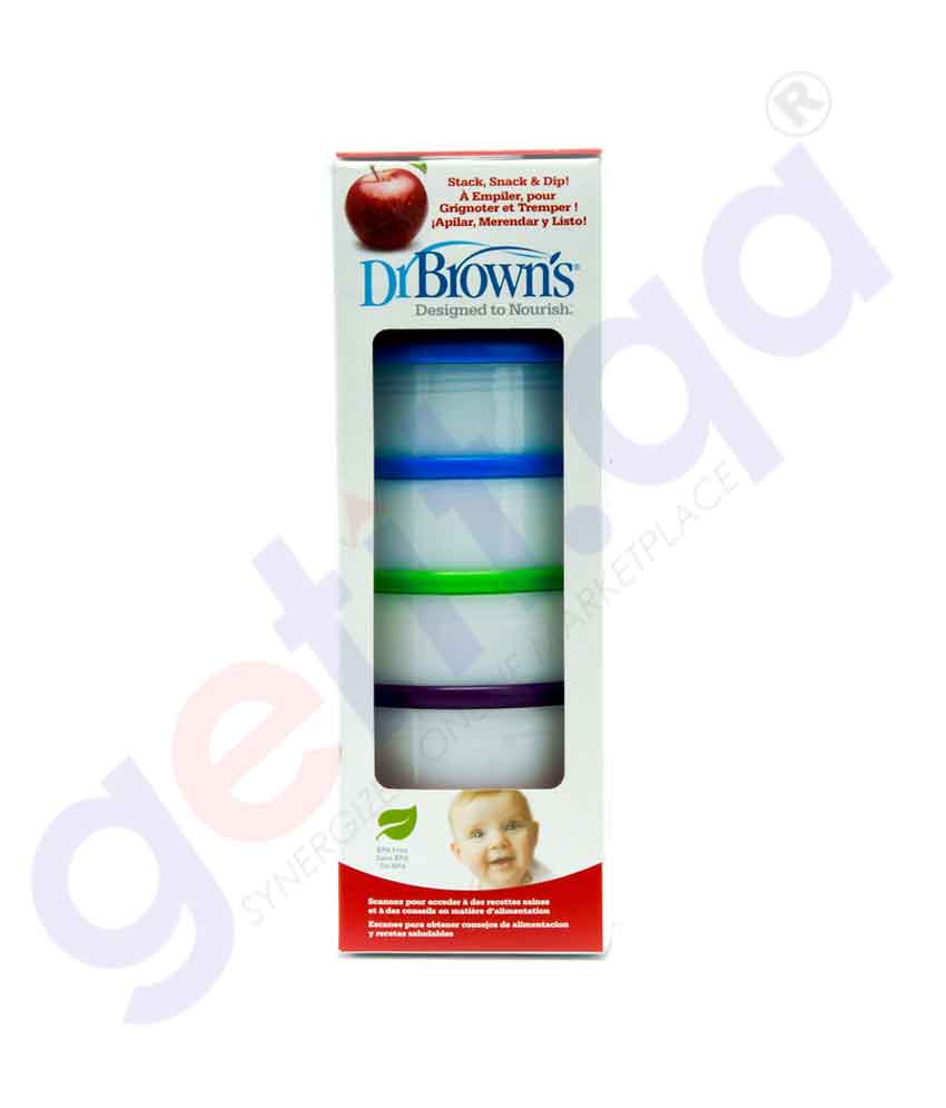 Dr. Brown's Snack-A-Pillar Stackable Snack & Dipping Cups