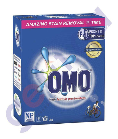 OMO WASHING POWDER 2KG FRONT LOAD