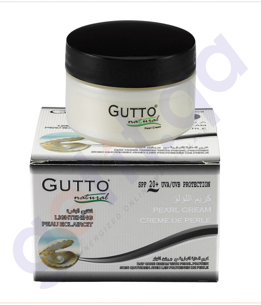SHOP GUTTO PEARL CREAM WITH REAL PEARL POWDER. ANTI-AGING & SPF 20+ IN DOHA QATAR