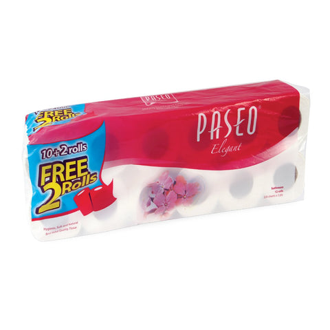 GETIT.QA- Qatar’s Best Online Shopping Website offers PASEO ELEGANT BATHROOM TISSUE 220 SHEETS 2 PLY 10 ROLLS at the lowest price in Qatar. Free Shipping & COD Available!
