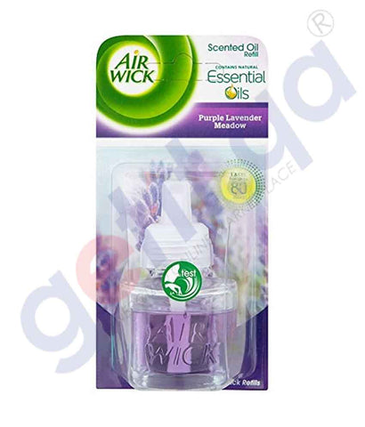 AIR WICK ELECTRICAL PLUG DIFFUSER REFILL PURPLE LAVENDER MEADOW 19ML