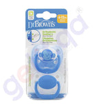 DR.BROWN'S ORTHO CLASSIC SHIELD PACIFIER STAGE 1*0-6M - BLUE, 2-PACK  964-SPX