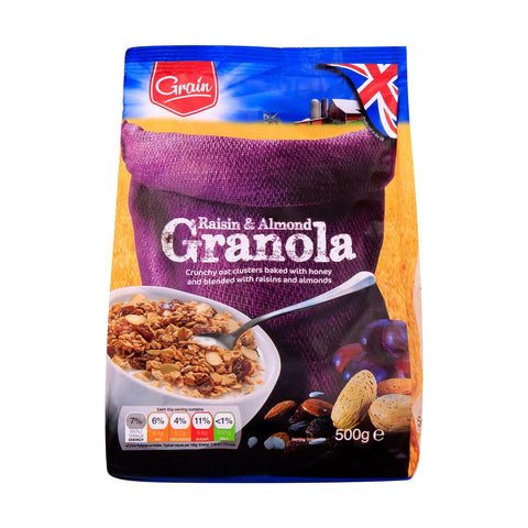 GETIT.QA- Qatar’s Best Online Shopping Website offers GRAIN RAISIN & ALMOND GRANOLA 500 G at the lowest price in Qatar. Free Shipping & COD Available!