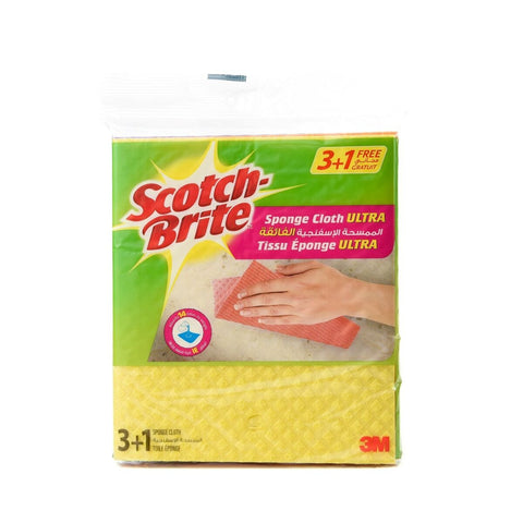 GETIT.QA- Qatar’s Best Online Shopping Website offers SCOTCH BRITE SPONGE CLOTH ULTRA 3+1 at the lowest price in Qatar. Free Shipping & COD Available!