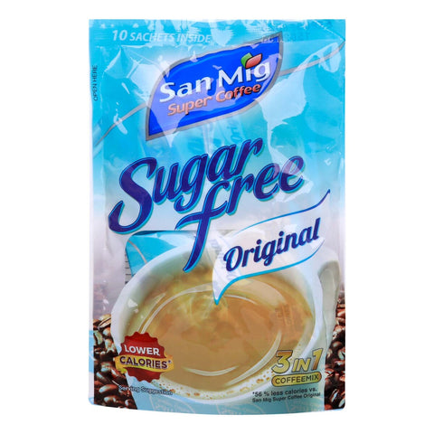 GETIT.QA- Qatar’s Best Online Shopping Website offers SAN MIG 3IN1 ORIGINAL COFFEE SUGAR FREE 10 X 7 G at the lowest price in Qatar. Free Shipping & COD Available!