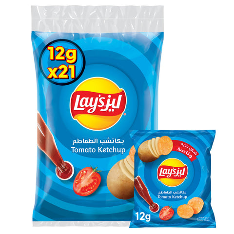 GETIT.QA- Qatar’s Best Online Shopping Website offers LAY'S TOMATO KETCHUP POTATO CHIPS 12 G at the lowest price in Qatar. Free Shipping & COD Available!